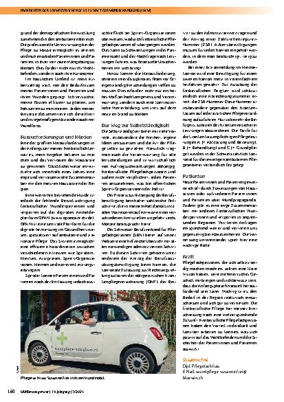 Vorschauseite 2: Wie es ist, als freiberufliche Pflegefachperson im Bereich Wunden im ambulanten Setting zu arbeiten