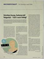Vorschauseite 1: Zwischen Zwang, Zuckung und Vulgarität - Tickt s noch richtig?