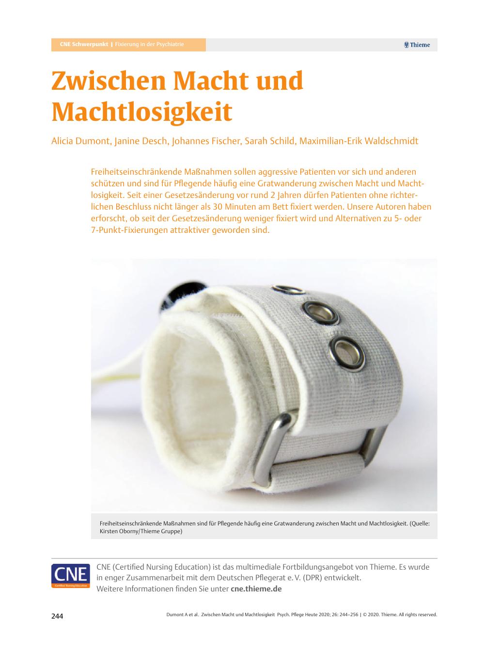 Vorschauseite 1: Zwischen Macht und Machtlosigkeit