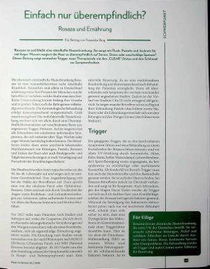 Vorschauseite 1: Einfach nur überempfindlich? Rosaza und Ernährung