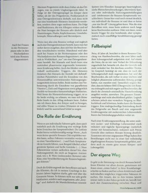 Vorschauseite 4: Einfach nur überempfindlich? Rosaza und Ernährung