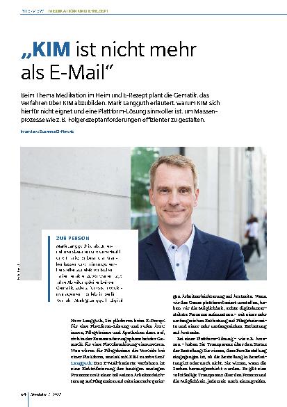 Vorschauseite 1: „KIM ist nicht mehr als E-Mail“