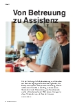 Vorschauseite 1: Von Betreuung zu Assistenz