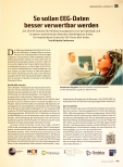 Vorschauseite 1: So sollen EEG-Daten besser verwertbar werden.