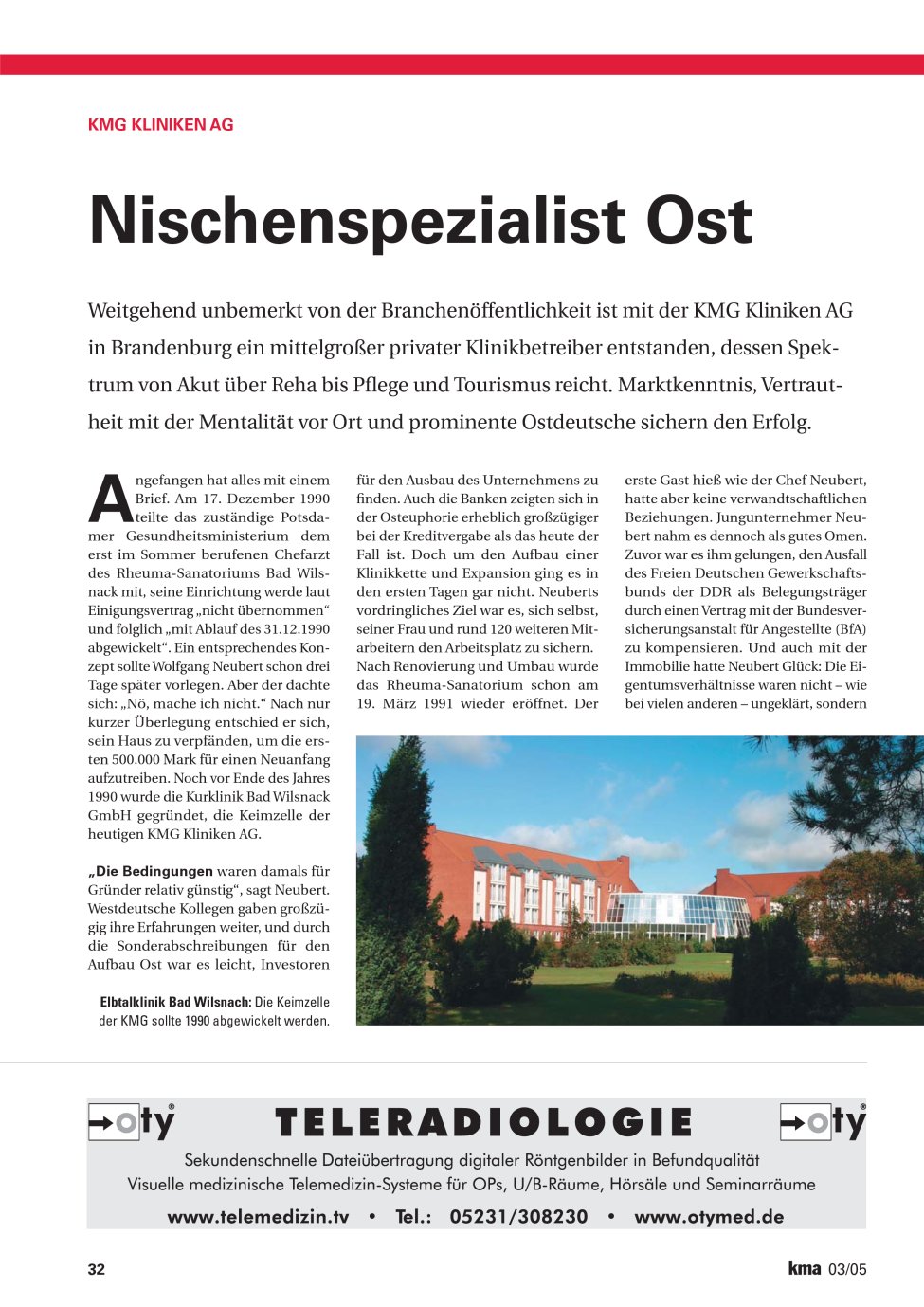 Vorschauseite 1: Nischenspezialist Ost