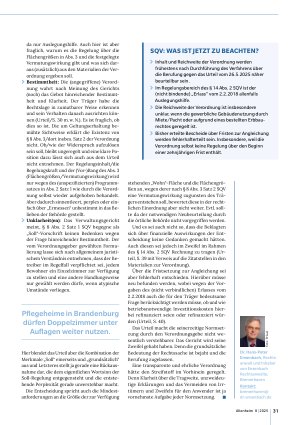 Vorschauseite 2: Brandenburg: Doppelzimmer und die SQV