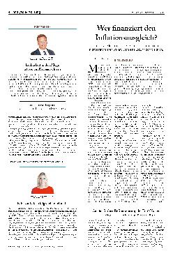 Vorschauseite 1: Wer finanziert den Inflationsausgleich?