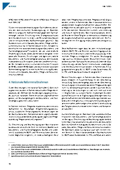 Vorschauseite 3: Österreichische Maßnahmen gegen den Fachkräftemangel in der Gesundheitsund Krankenpflege
