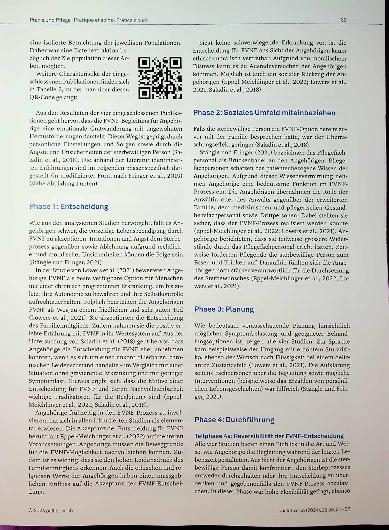 Vorschauseite 3: Praxis und Pflege • Pratique et soins • Pratica e cura 31 Freiwilliger Verzicht auf Nahrung und Flüssigkeit Die Angehörigenperspektive - ein integratives Review