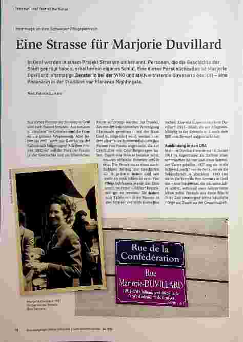 Vorschauseite 1: Eine Straße für Marjorie Duvillard