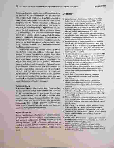 Vorschauseite 3: Klimawandel und psychische Gesundheit - Handeln, nicht hadern!