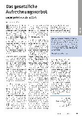 Vorschauseite 1: Das gesetzliche Aufrechnungsverbot im Umgang mit § 109 Abs. 6 SGB V.