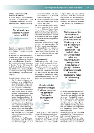 Vorschauseite 3: Klimaresilienz Bedeutung für den Gesundheitssektor