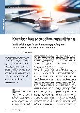 Vorschauseite 1: Krankenhausabrechnungsprüfung: Die Entwicklungen in der Abrechnungsprüfung von medizinischen Leistungen im Krankenhaus.