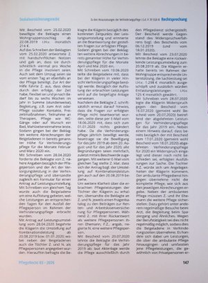Vorschauseite 3: Zu den Voraussetzungen der Verhinderungspflege i. S. d. § 39 SGB XI