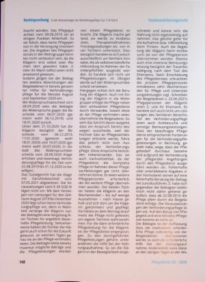 Vorschauseite 4: Zu den Voraussetzungen der Verhinderungspflege i. S. d. § 39 SGB XI