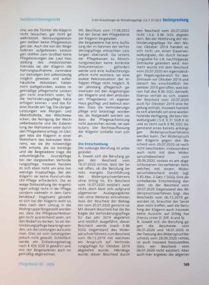 Vorschauseite 5: Zu den Voraussetzungen der Verhinderungspflege i. S. d. § 39 SGB XI