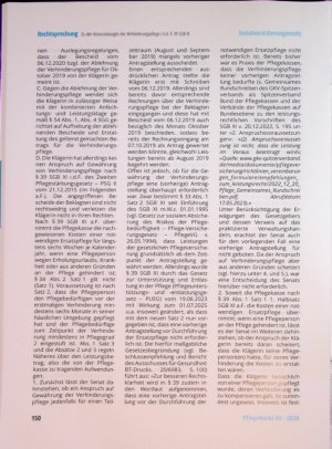 Vorschauseite 6: Zu den Voraussetzungen der Verhinderungspflege i. S. d. § 39 SGB XI