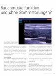 Vorschauseite 2: Gibt es Unterschiede in der Bauchmuskelfunktion bei Sängerinnen mit und ohne Stimmstörungen?