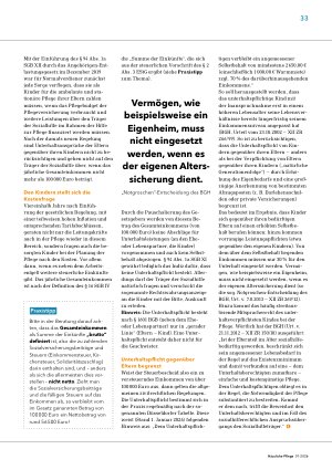 Vorschauseite 2: Hilfe zur Pflege: Der Unterhaltsregress (3. Teil)