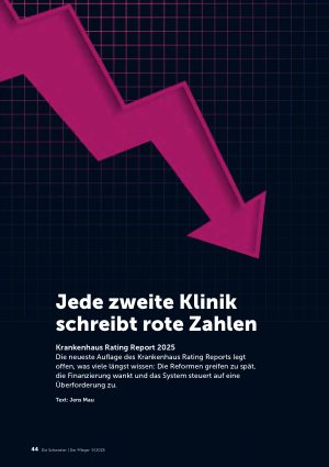 Vorschauseite 1: Jede zweite Klinik schreibt rote Zahlen