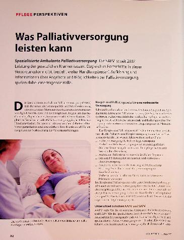 Vorschauseite 1: Was Palliativversorgung leisten kann