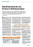 Vorschauseite 1: Bewohnerwünsche und Kosten in Einklang bringen