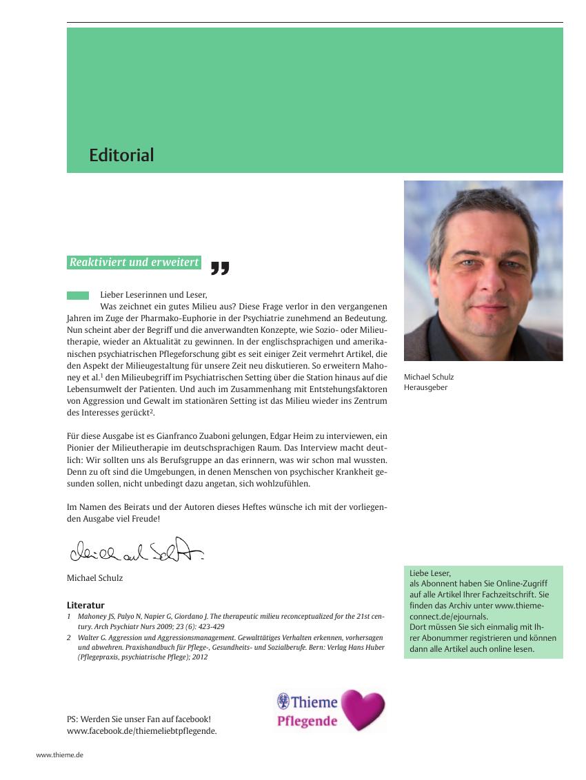 Vorschauseite 1: Editorial