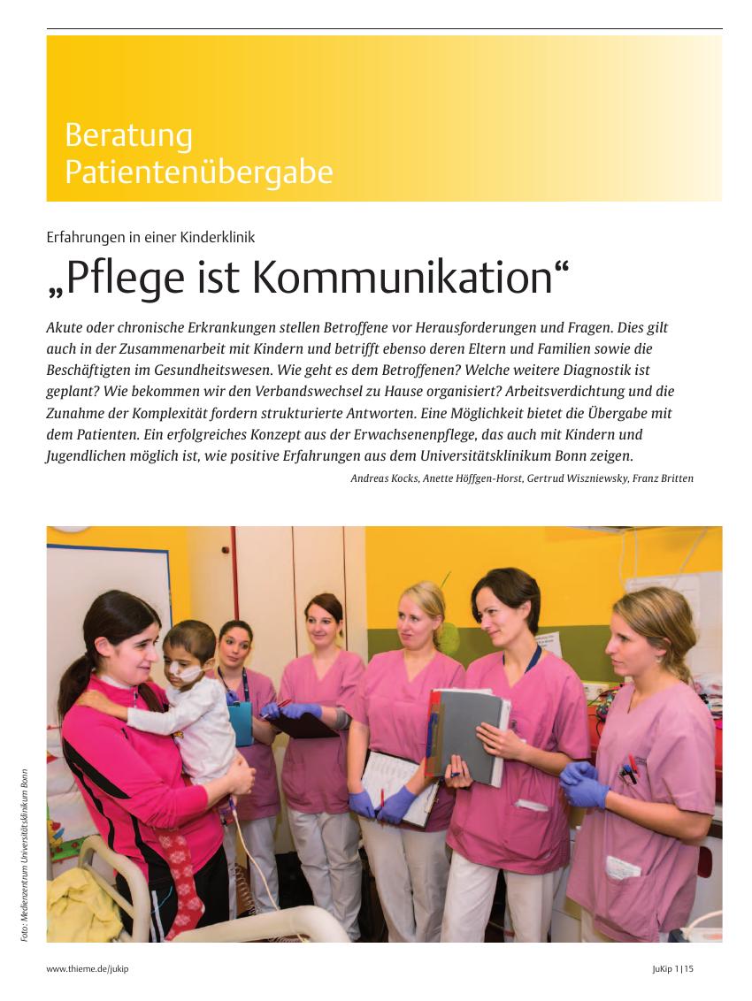 Vorschauseite 1: ?Pflege ist Kommunikation?