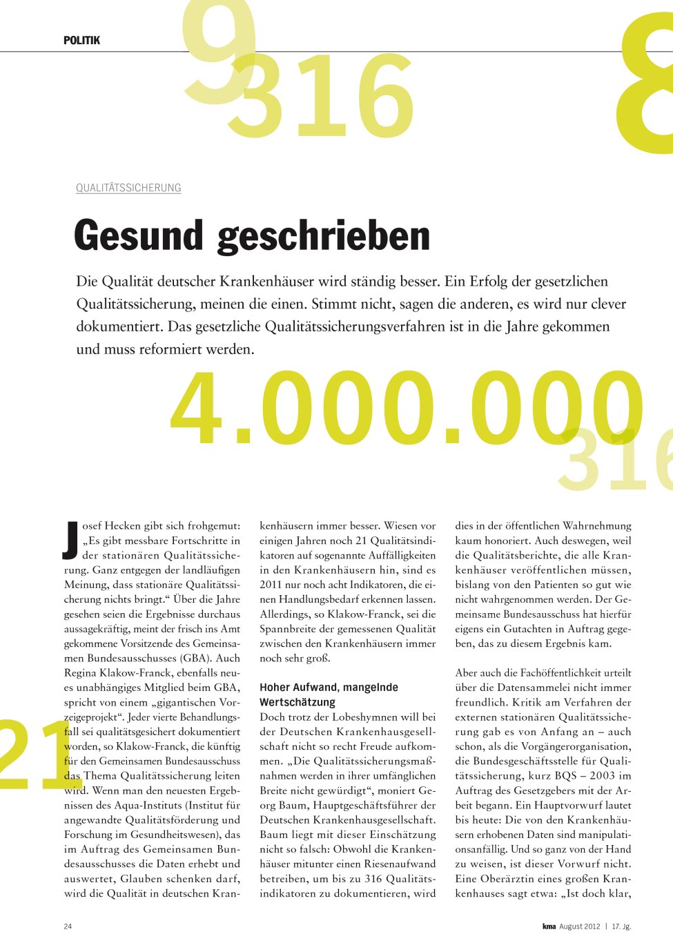 Vorschauseite 1: Gesund geschrieben