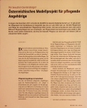 Vorschauseite 1: Österreichisches Modellprojekt für pflegende Angehörige