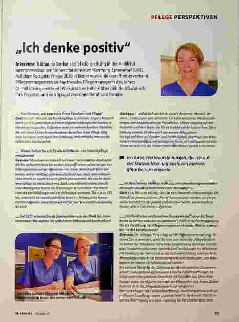 Vorschauseite 1: "Ich denke positiv."