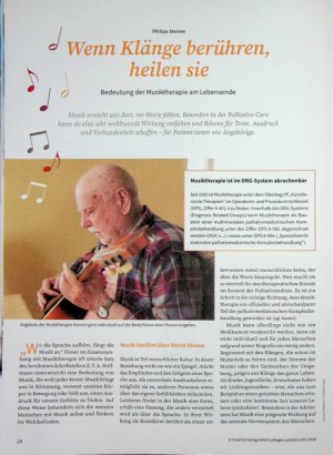 Vorschauseite 1: Wenn Klänge berühren, heilen sie Bedeutung der Musiktherapie am Lebensende