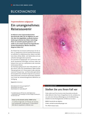 Vorschauseite 1: Ein unangenehmes Reisesouvenir
