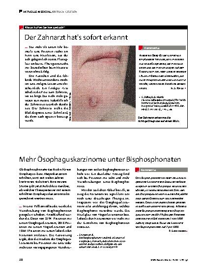 Vorschauseite 1: Der Zahnarzt hat’s sofort erkannt