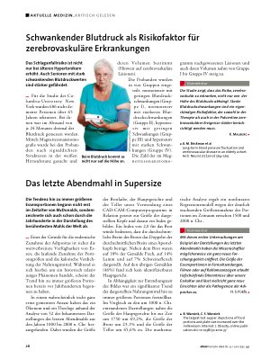 Vorschauseite 1: Schwankender Blutdruck als Risikofaktor für zerebrovaskuläre Erkrankungen
