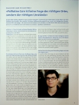 Vorschauseite 1: "Palliative Care ist keine Frage des richtigen Ortes, sondern der richtigen Umstände."