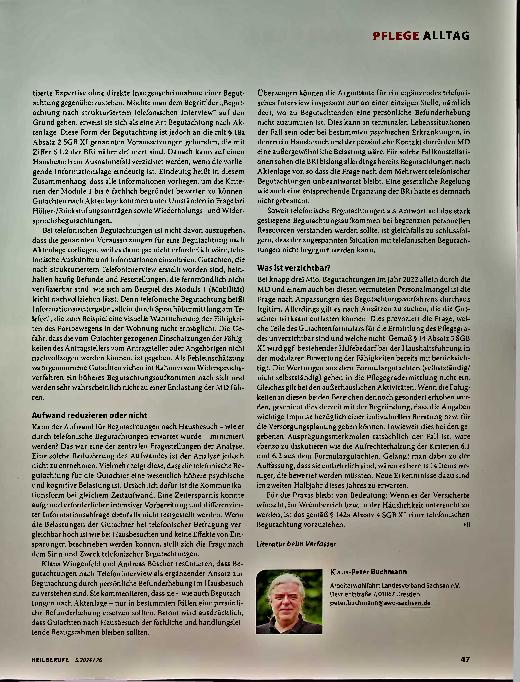 Vorschauseite 2: Braucht es telefonische Begutachtungen?