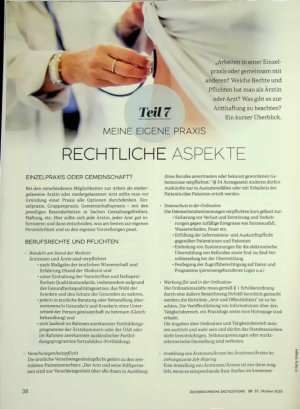 Vorschauseite 1: Meine eigene Praxis rechtliche Aspekte Teil 7