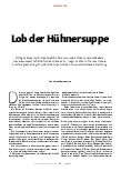 Vorschauseite 1: Lob der Hühnersuppe