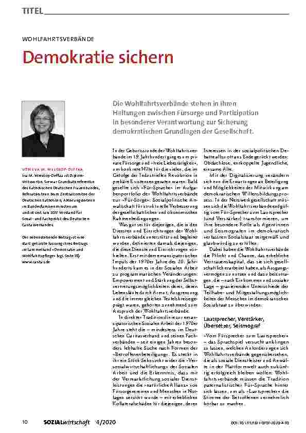 Vorschauseite 1: Demokratie sichern