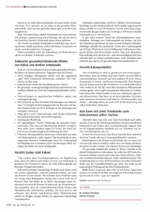Vorschauseite 3: „Kakao - Kraftstoff für Gehirn, Herz und Kreislauf"