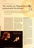 Vorschauseite 1: Wie werden aus Pflegestudierenden professionelle Berufsleute?