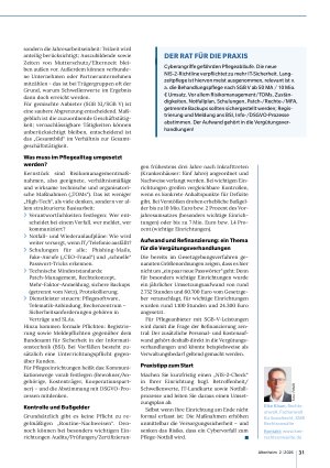 Vorschauseite 2: Cybersicherheit und NIS-2: Neue Pflichten für die Pflege