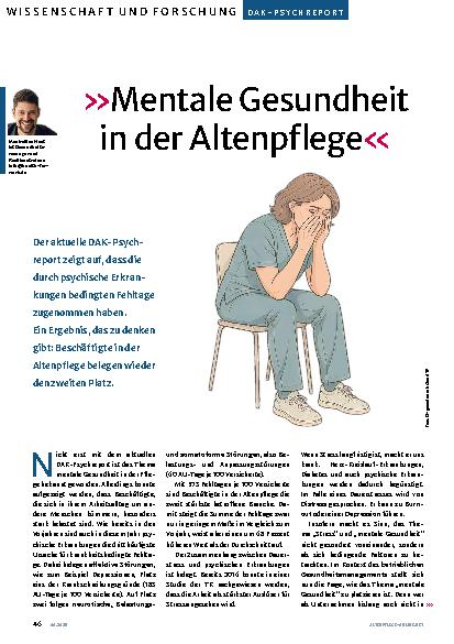 Vorschauseite 1: »Mentale Gesundheit in der Altenpflege«