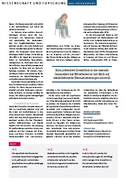 Vorschauseite 3: »Mentale Gesundheit in der Altenpflege«