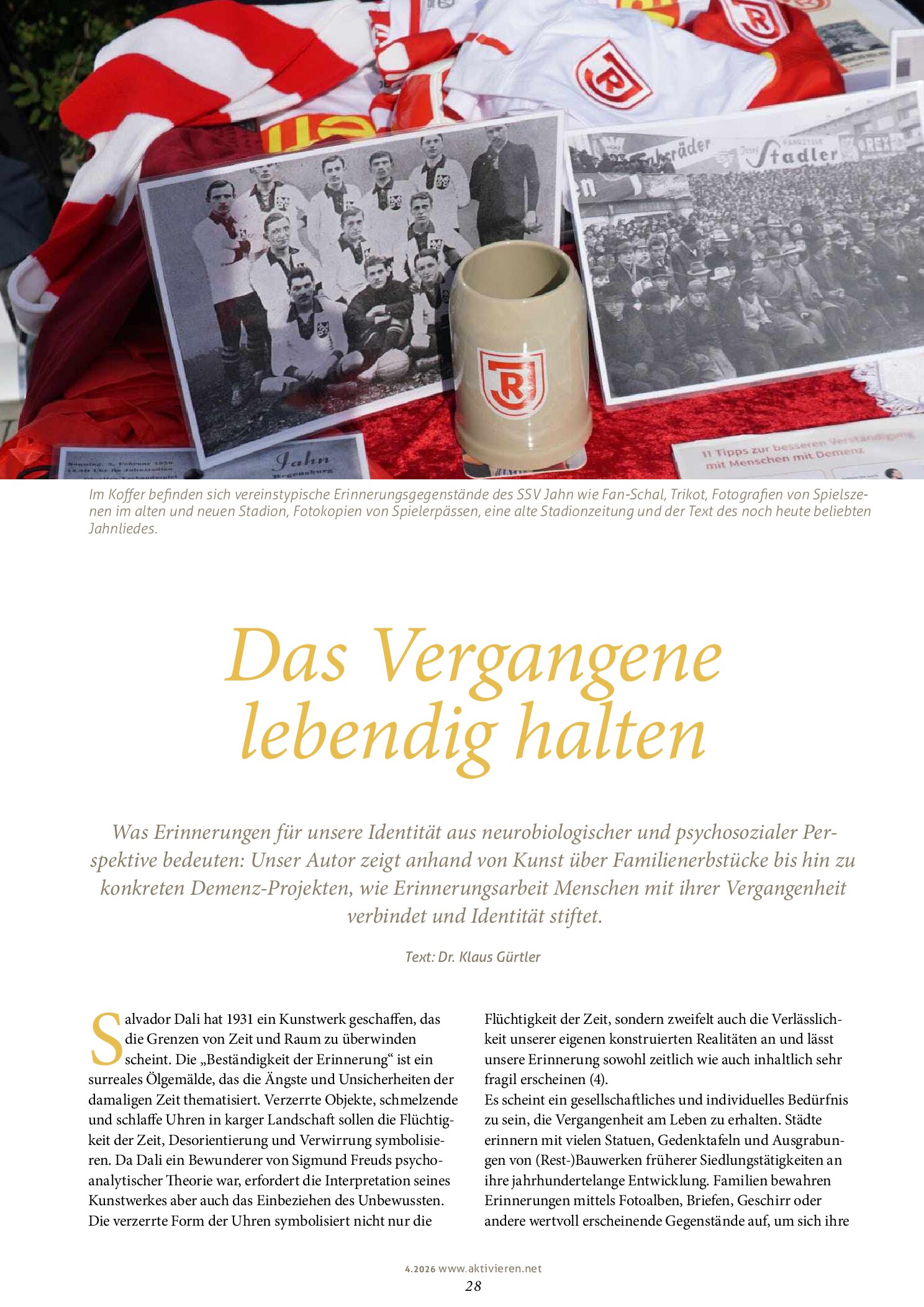 Vorschauseite 1: Das Vergangene lebendig halten