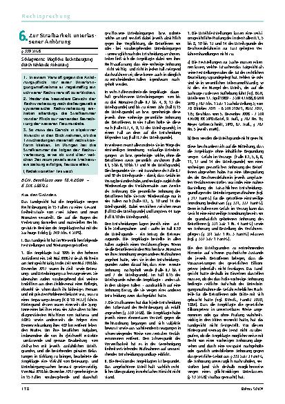 Vorschauseite 1: 6. Zur Strafbarkeit unterlassener Anhörung
