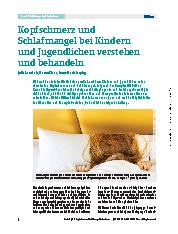 Vorschauseite 1: Kopfschmerz und Schlafmangel bei Kindern und Jugendlichen verstehen und behandeln