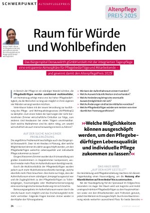 Vorschauseite 1: Raum für Würde und Wohlbefinden